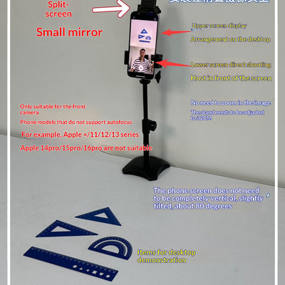 Phone Selfie Split-screen Mirror Stand