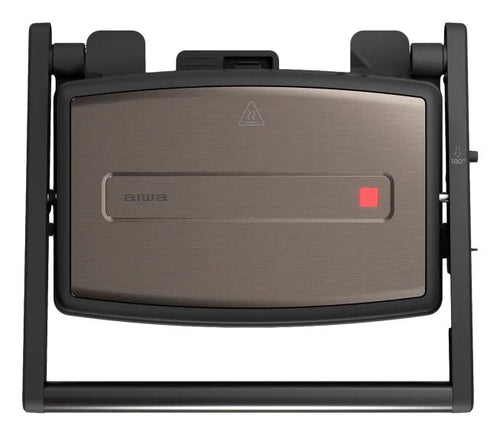Aiwa Sandwichera Grill ASM-1500G Placas With Recubrimiento Non-stick 1500W Colour Silver 180Âº — image 1