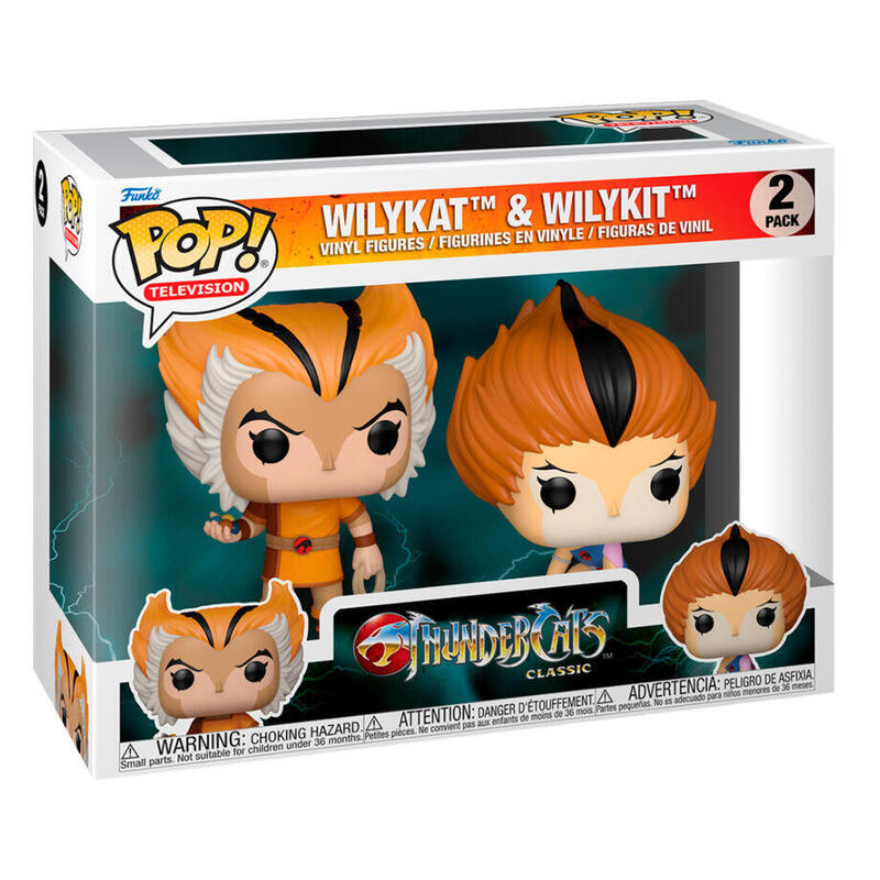 Blister 2 Figuras Pop Thundercats Wilykat & Wilykit