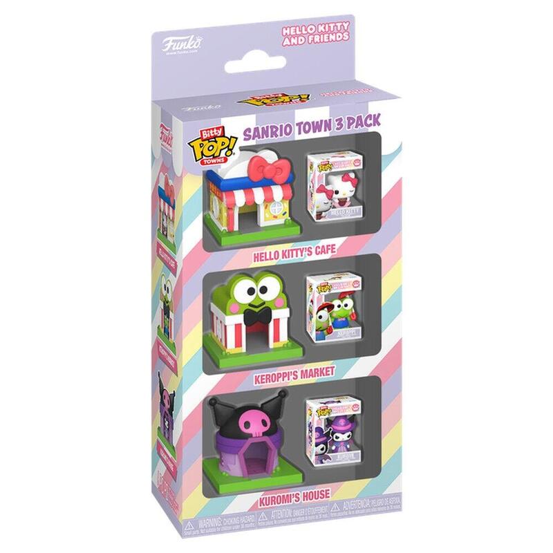 Blister 3 Bitty Pop! Towns Hello Kitty And Friends