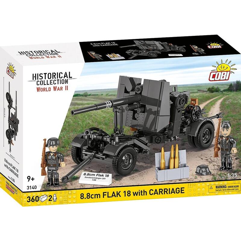 Bloques 8.8CM Flak With Carrito 360 Bloques