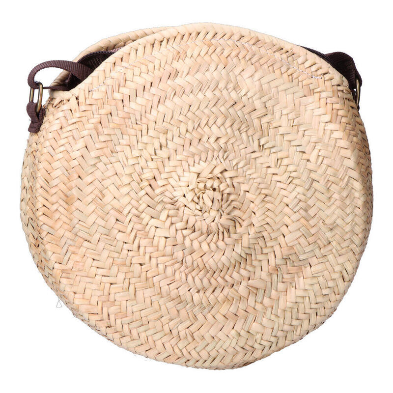 Bolso Round Palma With Handle Adjustable Leather