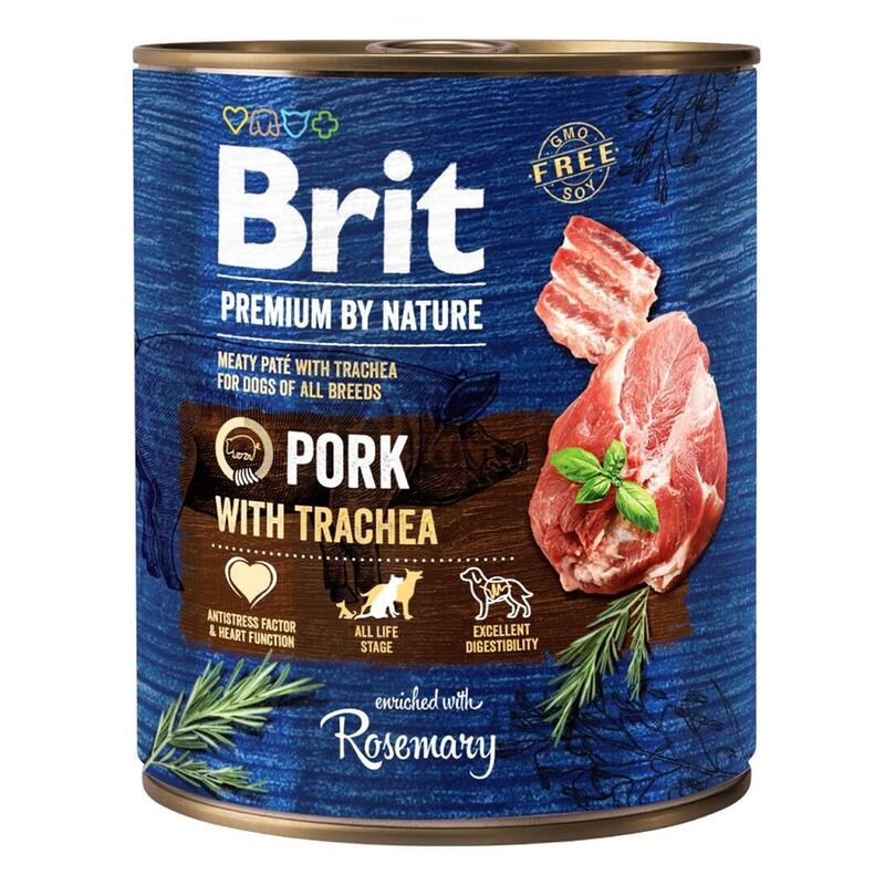 Brit Premium By Nature Pork&trachea Mokra Karma Perro - 800G