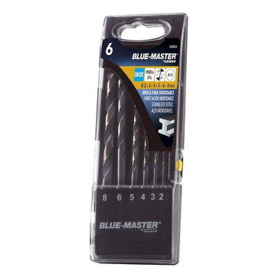 Drill Bits DIN338 Hss-co Split Point/Antislip Inox Ø2-8MM, Set 6 Pieces — image 1