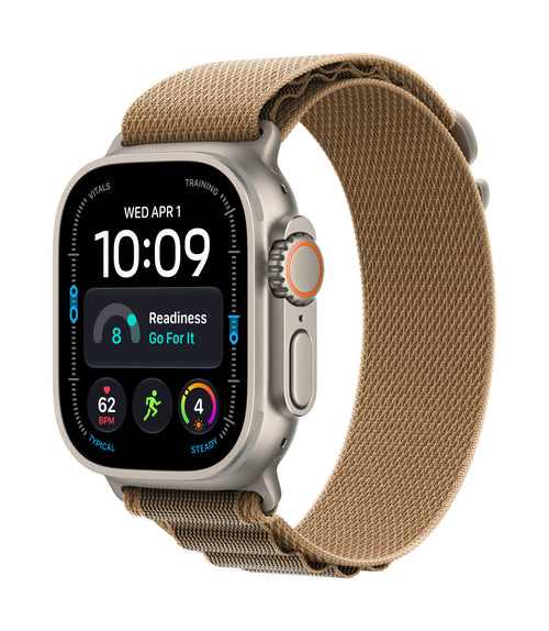 Apple Watch Watch Ultra 4 (2026) 5G 49MM Natural Titanium Case With Desert Alpine Loop S - Brown — image 1