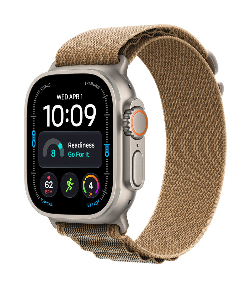 Apple Watch Ultra 4 (2026) GPS + Cel 49MM Box Of Titanio Natural Strap Alpine Loop Desierto Size M Siri Ai