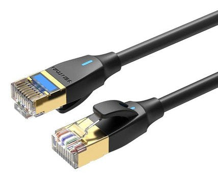 Vention CAT.8 SFTP Patch Cable Cabl RJ45 30AWG 5M Black Slim