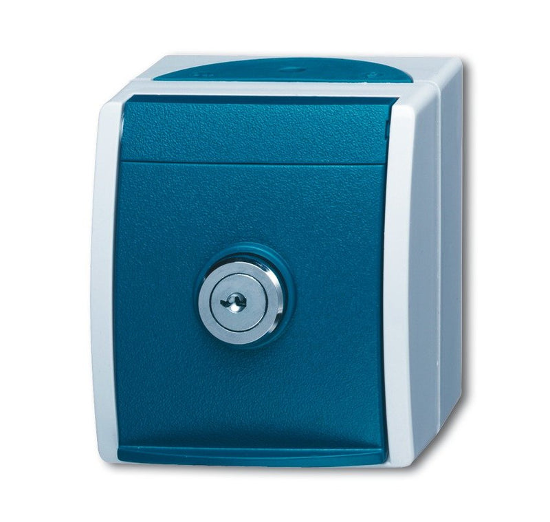 Busch Jaeger Bj 20EWSL-53 Socket Power M.sicherheits- Lock Ocean IP44 Grey Blue Verdoso