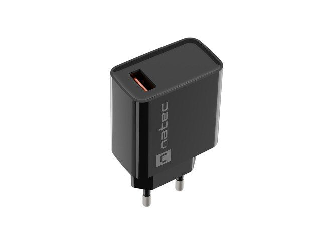 Natec Charger USB Ribera 18W USB-A Black