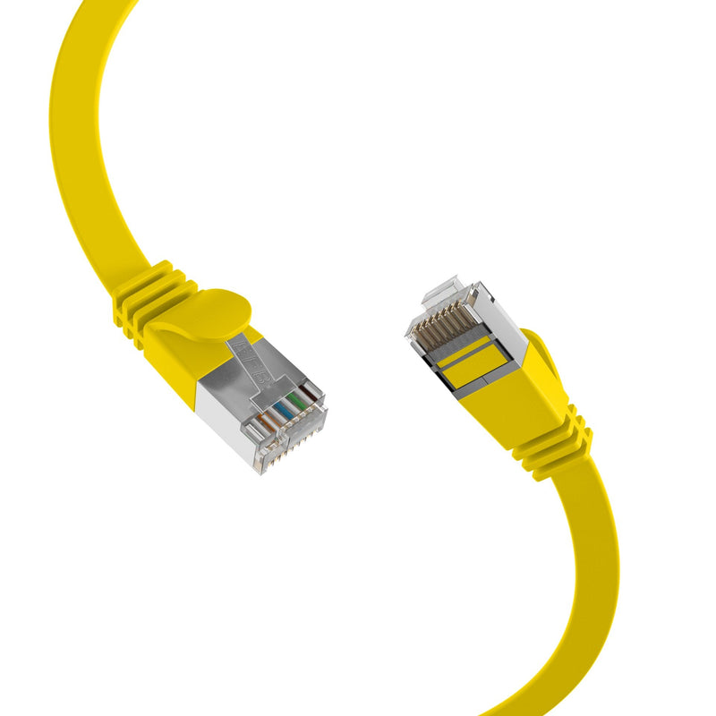 Efb RJ45 Flachcable Network U FTP, CAT.6A, Pvc, 0.15M, Yellow
