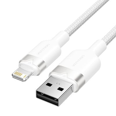 Vention USB Cable Lightning Lanwf USB Male Lightning Male 480Mbps 1M White