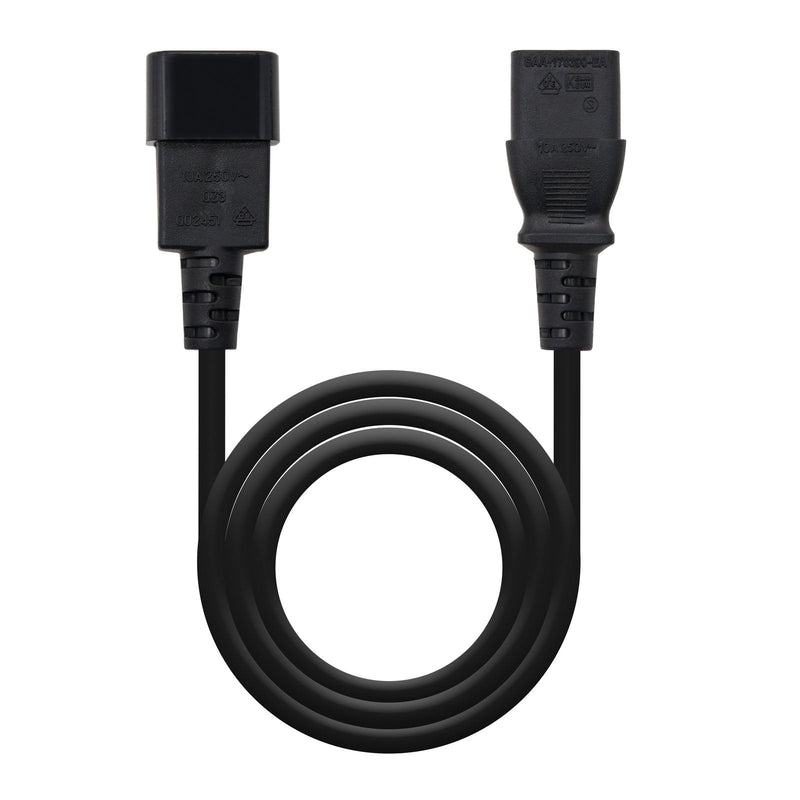 Nanocable Cable Power CPU C13 Female a C14 Male 3M - Black