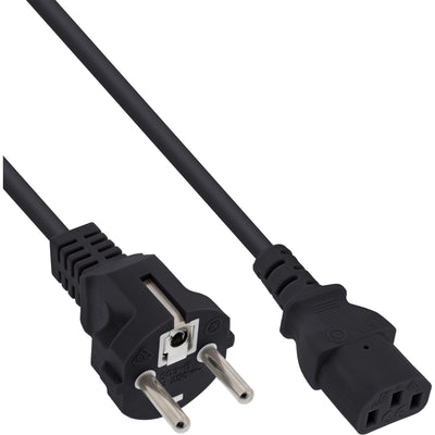 Inline Cable Power IEC C13, Black 0,30M — image 1