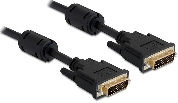 Delock Cable DVI 24 + 5 Connector Male DVI 24 + 5 Connector Male 5M Black
