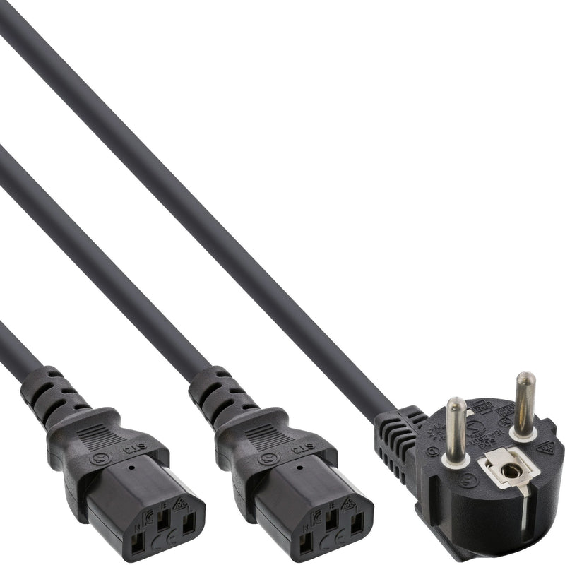 Inline Cable And Power Ca Type F Black 5M