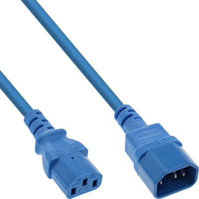 Inline Prolongación Cable Power , C13 a C14, Blue 0,3M — image 1