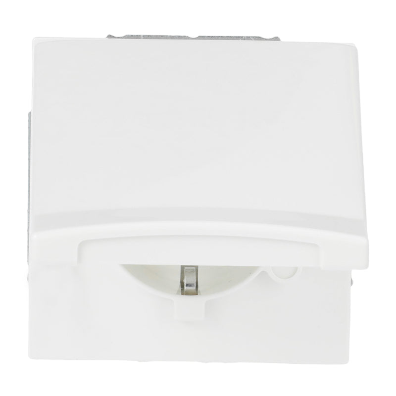 Busch Jaeger Allwetter - Sockets Power Inserto Cover Abatible - Up White Alpino*