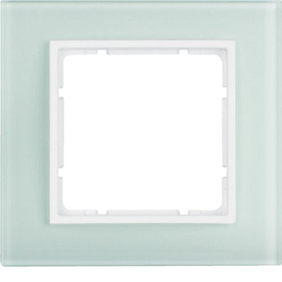 Berker 1011 69 09 Frame Glass 1-VÍAS White Polar B.7 Glass — image 1