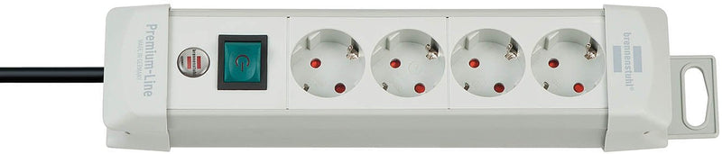 Brennenstuhl Power Strip 1955540100 Limitador Voltage Grey 4 Salidas AC 1,8M
