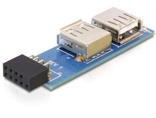 Delock USB Pin Header Female 2 X USB 2.0 Female