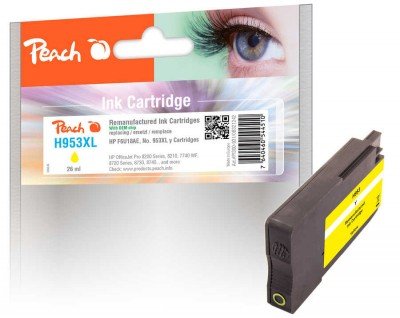 Peach Cartridge HP NR.953XL Yellow With Oem Chip Remanufactured