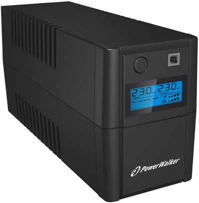 Power Walker UPS Line-interactive 850VA 2X 230V Pl Out, RJ11 In/Out, Usb, LCD — image 1