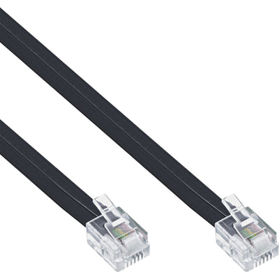 Inline Cable Modular RJ12 Male a Male 6P6C 3M — image 1