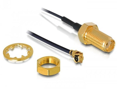 Delock 88417 Antenna Cable Sma Mampara Female a I-pex Inc., Mhf® I Male 1.13 35CM Length Hilo 10MM — image 1