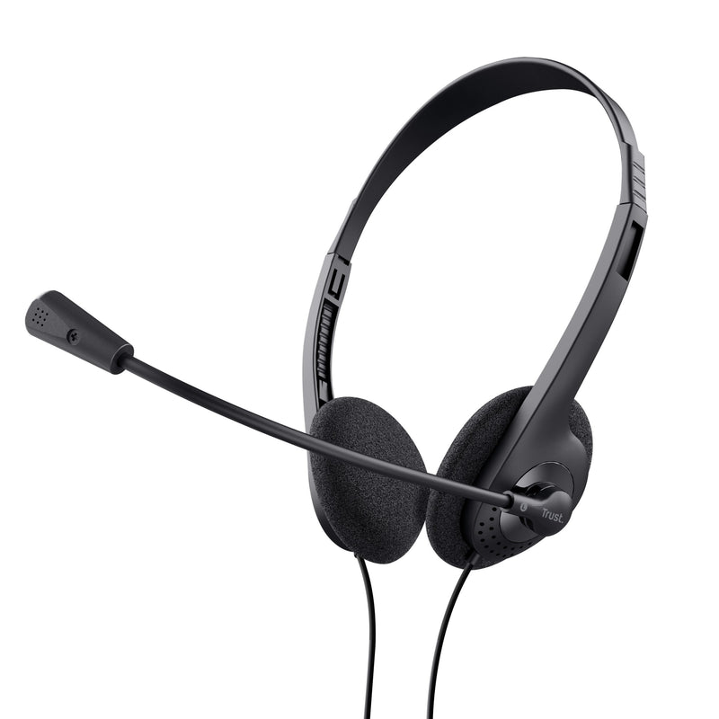 Trust Headphones Primo Chat With Microphone Jack 3.5 Black