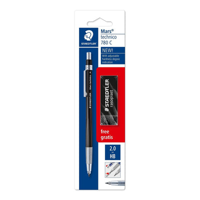 Staedtler Mars Technico 780 C Pack 1 Portaminas Tecnico 2MM + 1 Rubber Borrar Rasoplast — image 1