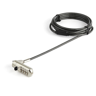 StarTech.com Cable 2M Security Computer Laptop - With Padlock - Slot Nano - Combinación — image 1