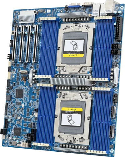 Gigabyte Motherboard MZ73-LM2 (rev. 3.X) AMD Epyc E-atx Dual Socket SP5 Retail — image 1