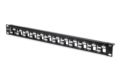 Digitus Patch Panel Modular , 24 Ports Without Equipar, Black Graduado, 1 U, Módulos Keystone DN-91412 — image 1