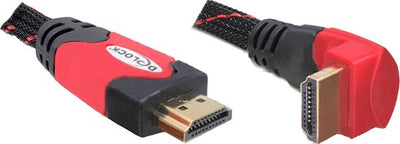 Delock HDMI Cable Ethernet a - a M/M 2M 90° Acodado 4K — image 1