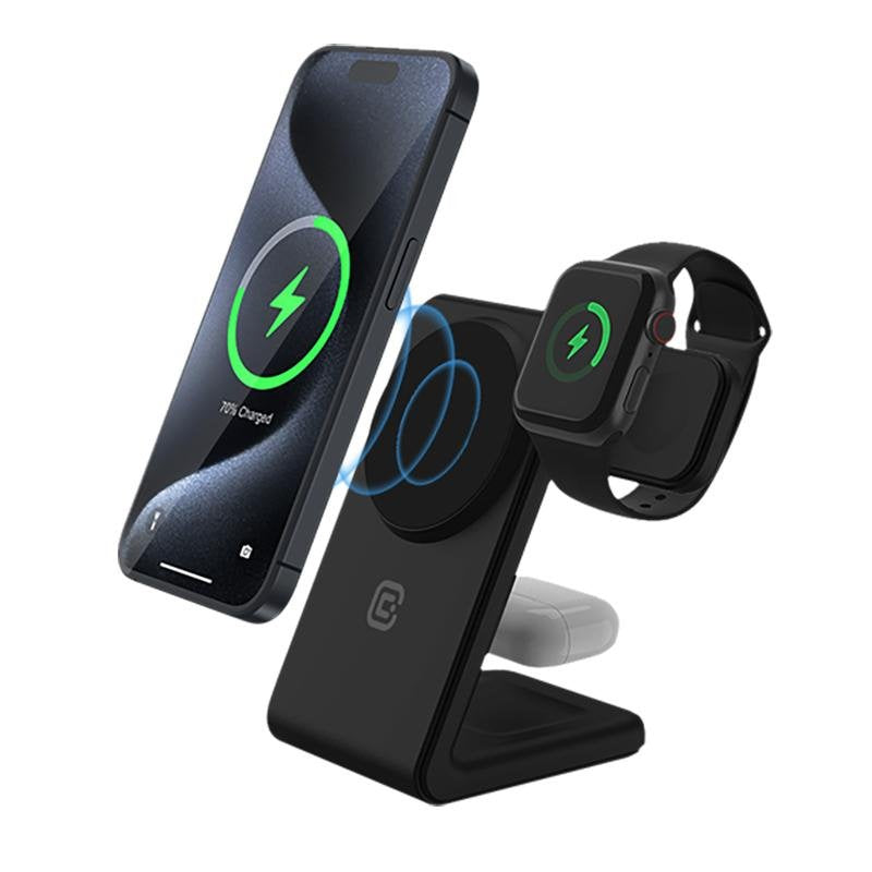 Crong Charger Wireless Crg-msps-blk Charger Dispositivo Mobile Phone Headphones Smartphone, Watch Smart Black