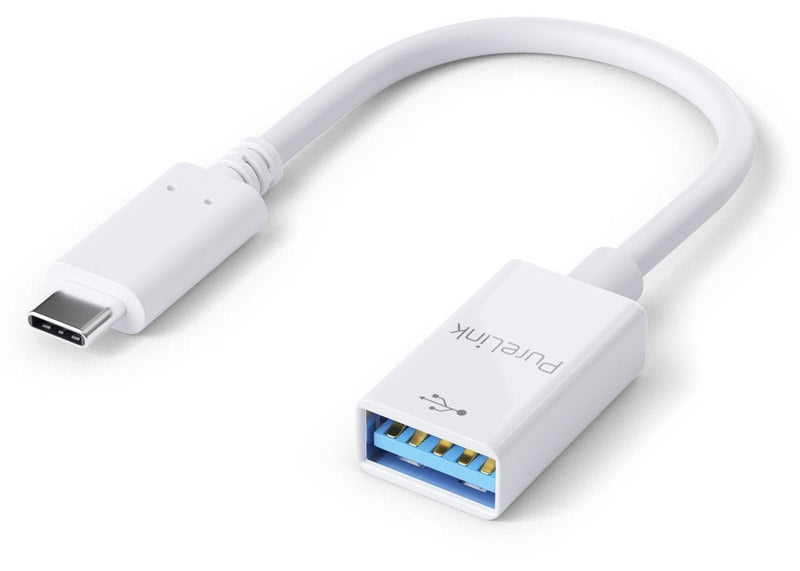 Purelink Adapter USB-C a USB-A - USB 3.1 Gen 1 - Iseries - White - 0.10M