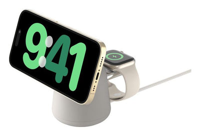 Belkin Charger Wireless Boostcharge Pro Headphones Smartphone, Watch Smart Beige Power Alterna Charging Fast I — image 1