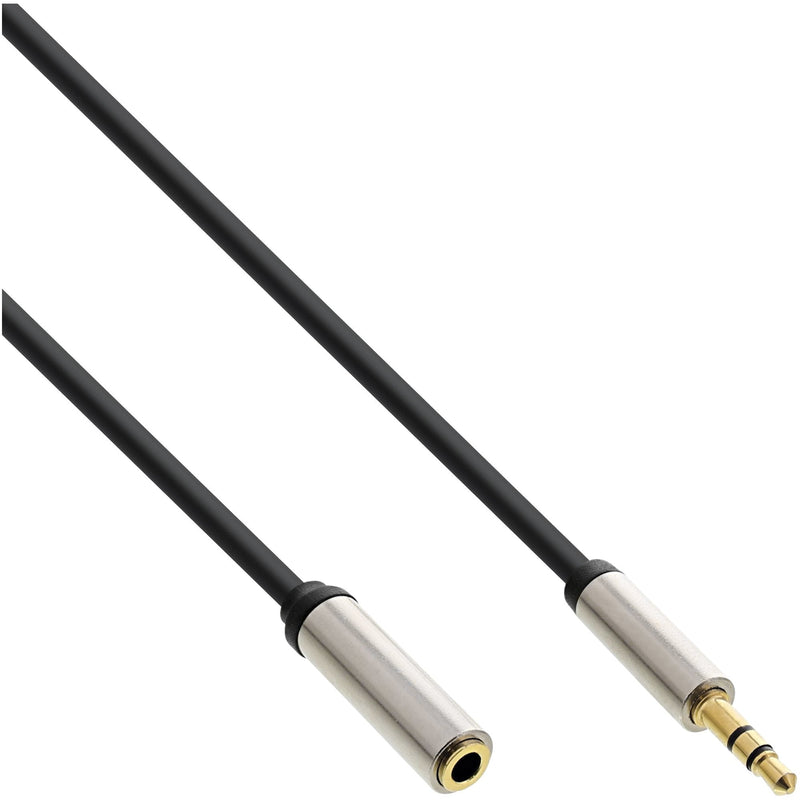 Inline Cable Audio Slim 3.5MM Male a Female Stereo 5M