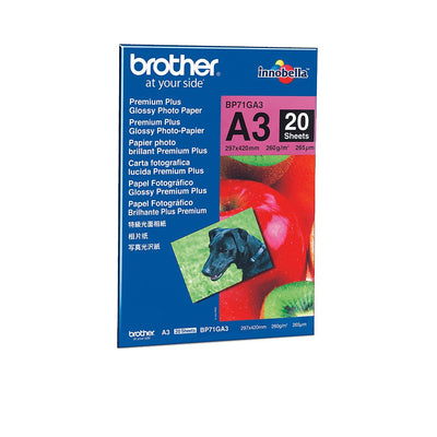 Brother Paper Foto Glossy BP71GA A3 20 Hojas MFC5890CN MFC5895CW MFCJ5910DW DCP6690CW MFC6490CW MFCJ6510DW MFC — image 1