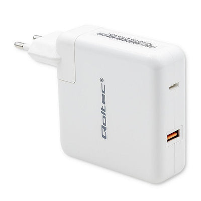 Qoltec Charger 51710 GaN Fast 108W 5 20V 3 4.7A USB C White — image 1