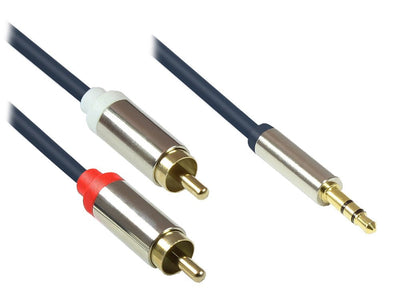 Good Connections Cable Audio 3-POL. 3.5MM-ST.-2XRCA St. 1M — image 1