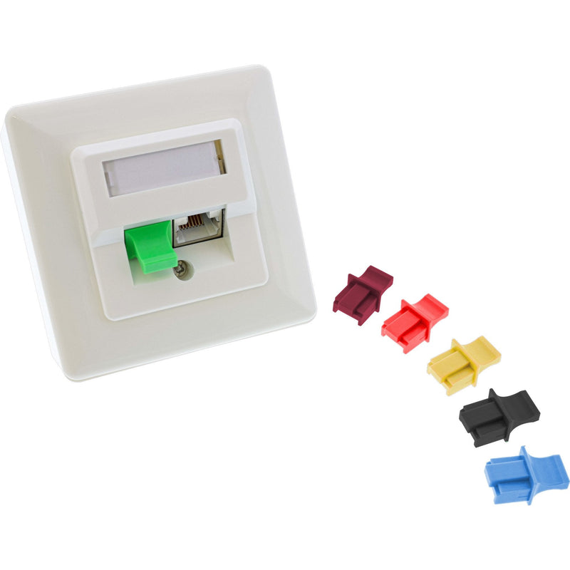 Inline Guardapolvo RJ45 Female Red Oscuro 10UDS.
