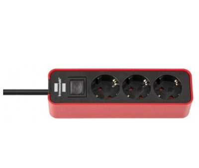 Brennenstuhl 1153230070 Base Múltiple 1,5M Indoor Black Red Power Strip Red/Black 1,5M, Indoor Black Red — image 1