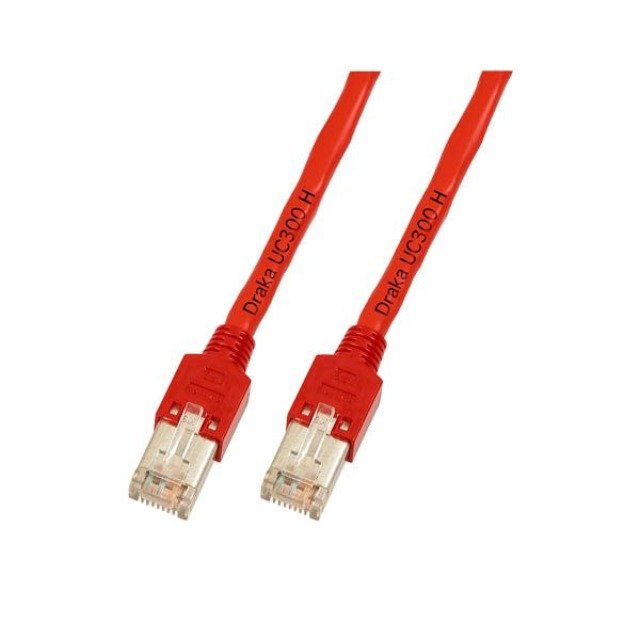 Efb RJ45 Network Cable CAT.5E F UTP Lszh Draka UC300 TM11 Red 1M