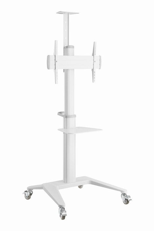 Gembird Aluminum TV Floor Stand With Caster Wheels 37-70 White — image 1