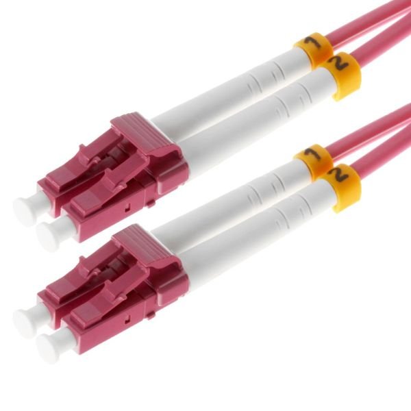 Helos Lwl Network Cable Lc/Lc Duplex 50/125?M OM4 Erikavioletat 20,0M