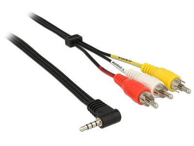 Delock Cable Audio Jack 3,5MM 4 Pines Male - 3 X Rca Male 1,5M — image 1