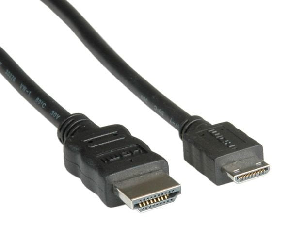 Value Cable HDMI - Mini HDMI 2M HDMI Type a Standard HDMI Type C (mini) Black