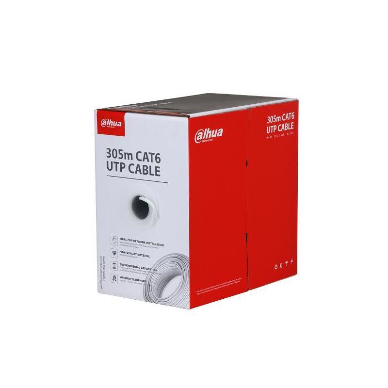 Cable CAT.6 UTP 305M Cca White/PFM922I-6UN-C-WHITE Dahua
