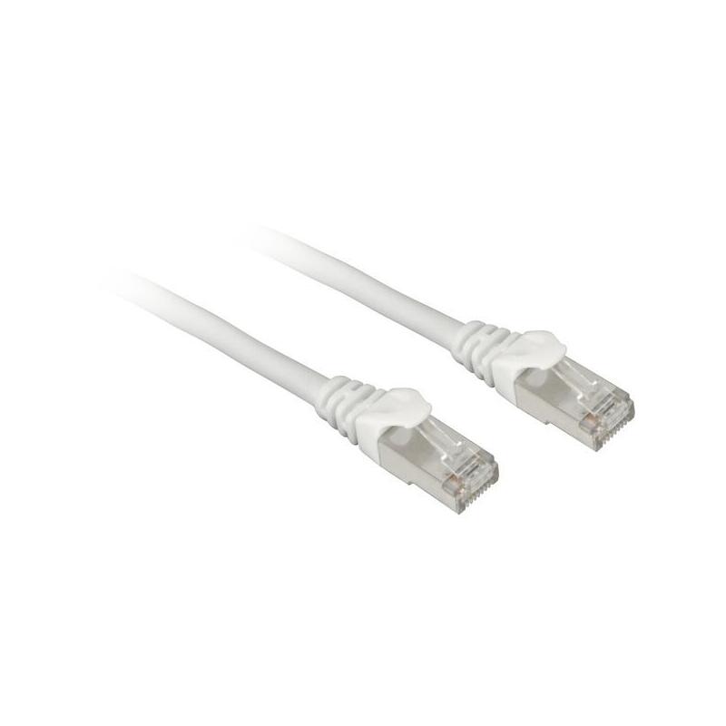 Sharkoon Cable Connection SFTP, RJ-45, With Cable Bruto CAT.7A White 5 Metres